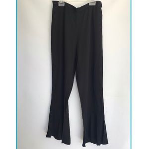 NWT BB Dakota Dress Black Pants Bell Ruffle Bottom